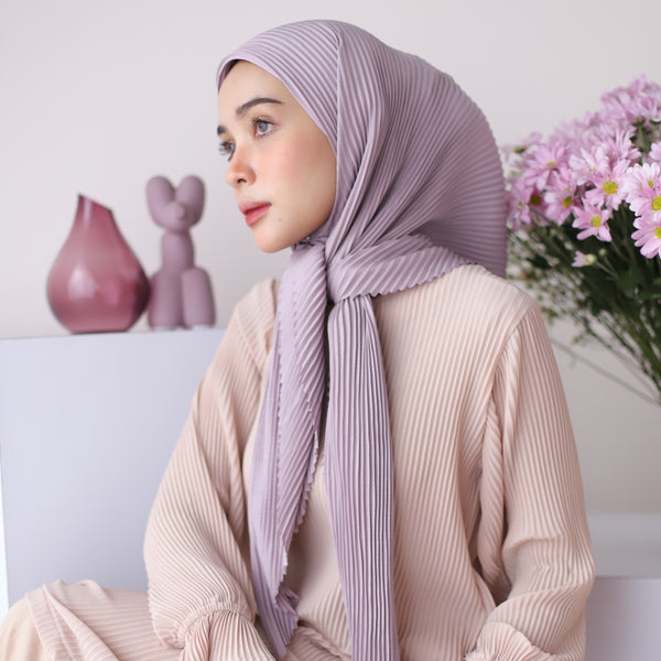 Geya Pleats Square (Segiempat Plisket) Tea Rose