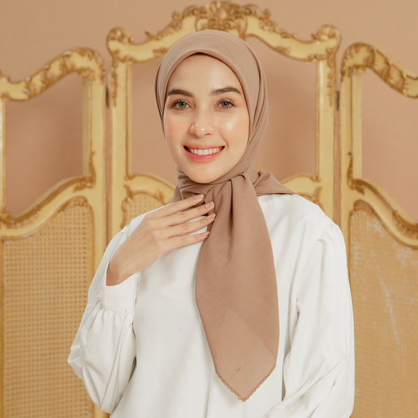 Embroidery Signature Square Nude