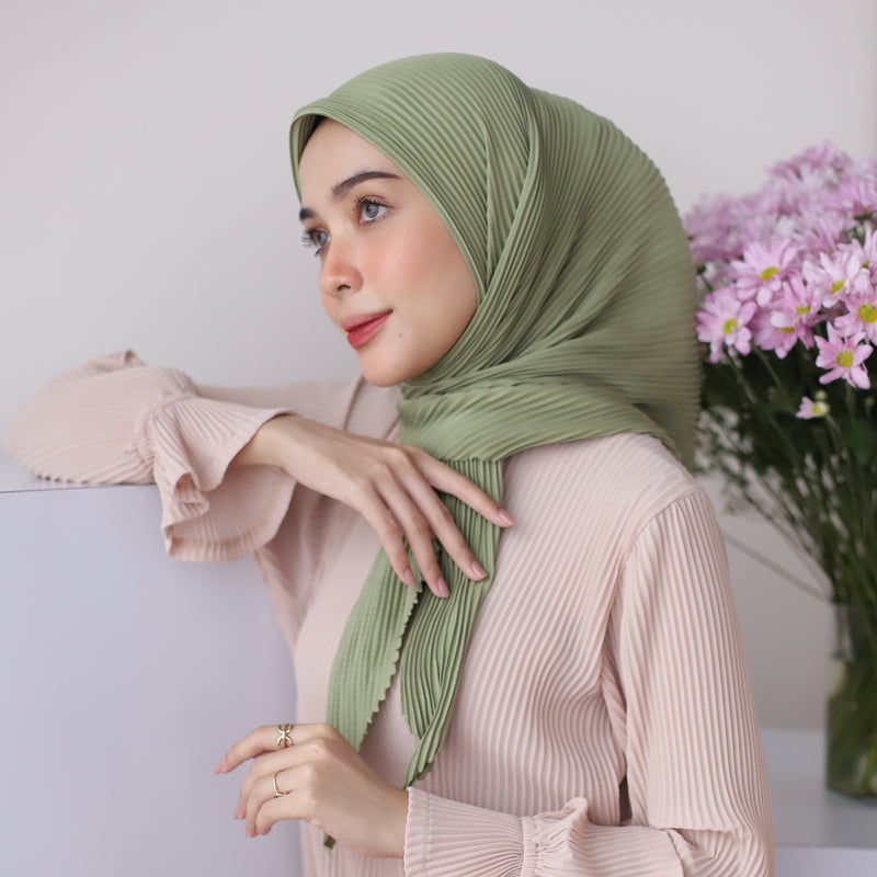 Geya Pleats Square (Segiempat Plisket) Avocado