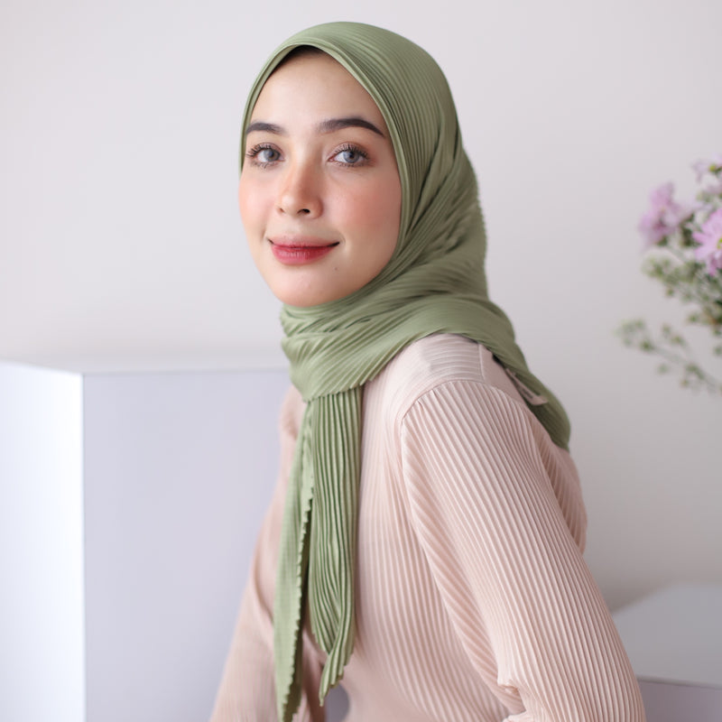 Geya Pleats Square (Segiempat Plisket) Avocado