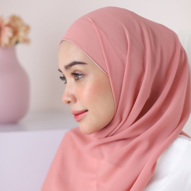 Bawal Inner Shawl Dark Baby Pink