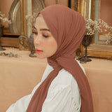 Embroidery Signature Shawl Brown Sugar