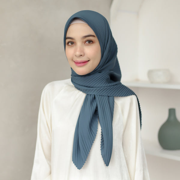 Geya Pleats Square (Segiempat Plisket) Medium Blue