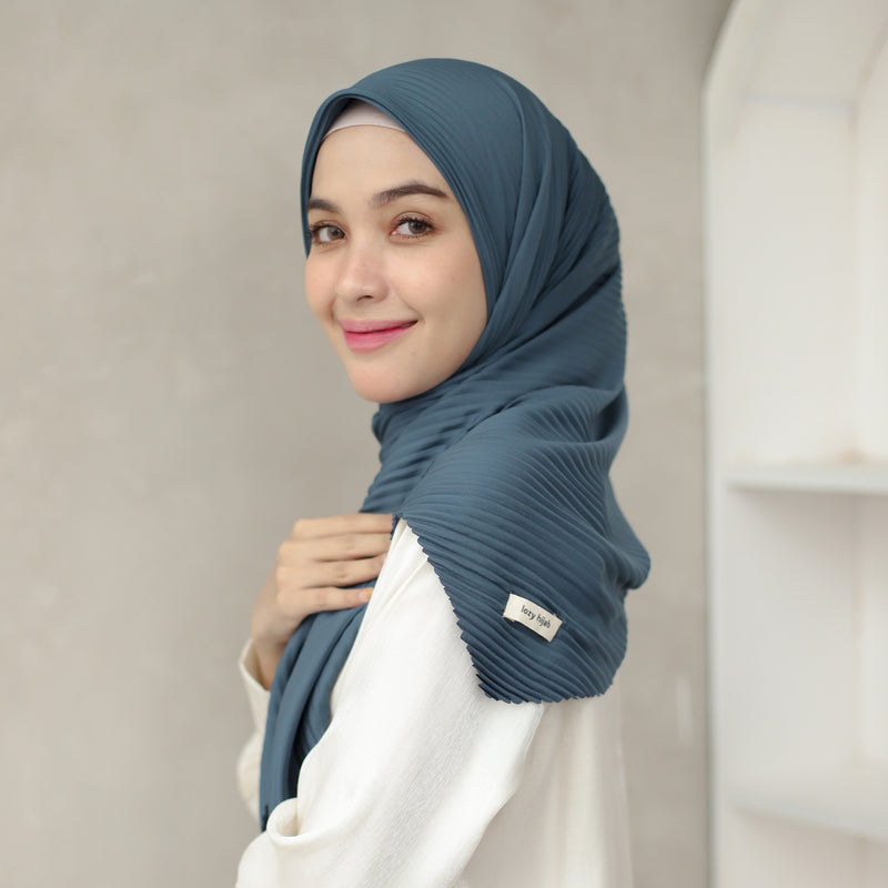 Geya Pleats Square (Segiempat Plisket) Medium Blue