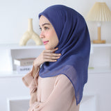 Seza Square (Hijab Paris Premium) Cadet