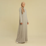 Inner Dress Lengan Panjang Grey