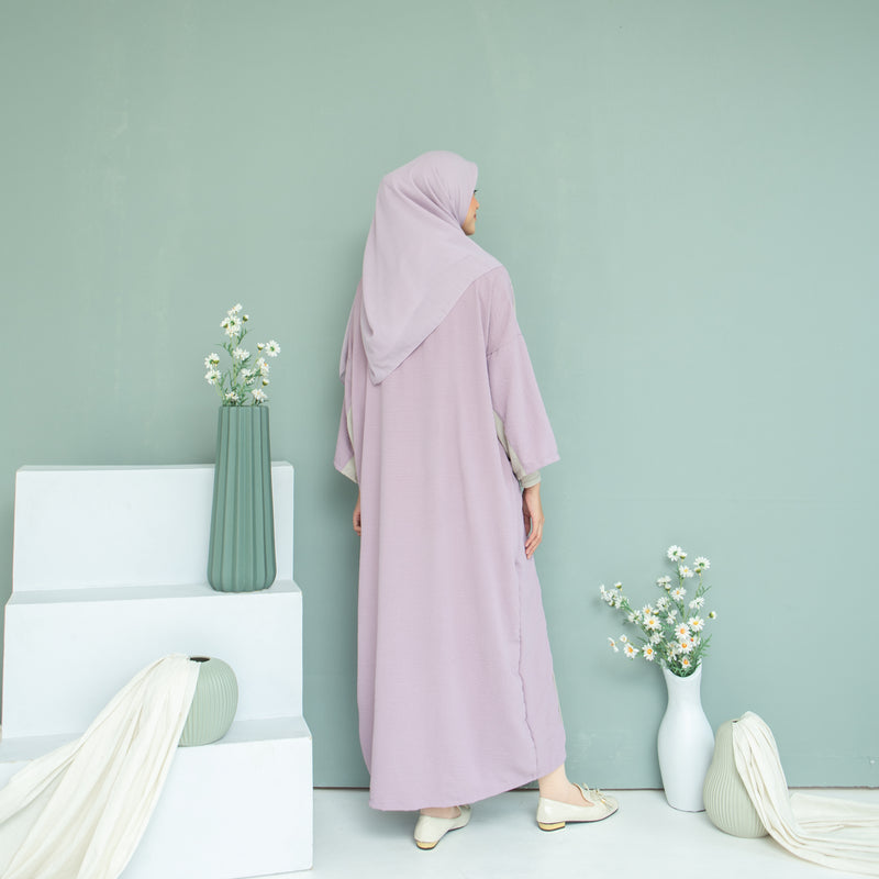 Inaya Dress (Gamis Syari Wanita) Tea Rose