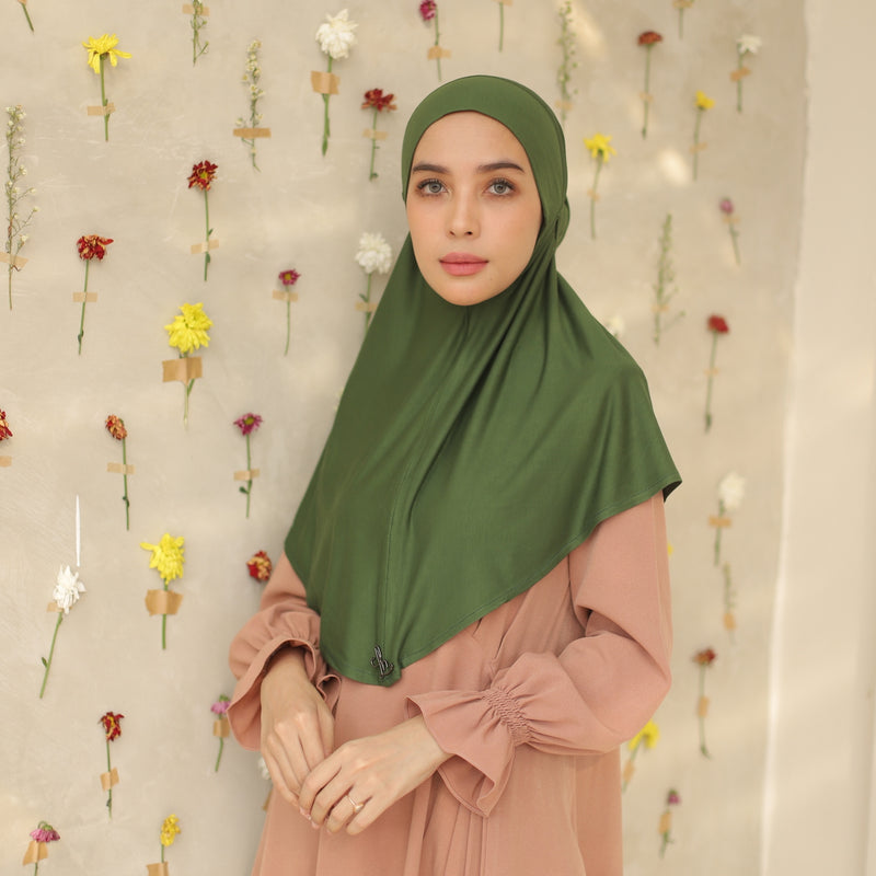 Lana Instan (Hijab Instan Rayon) Army