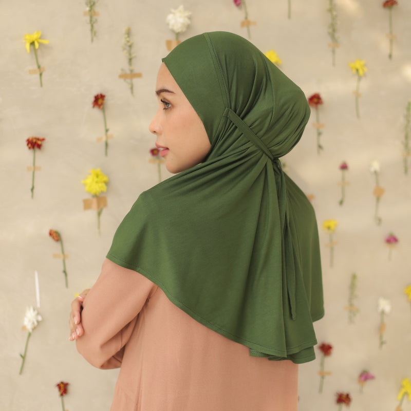 Lana Instan (Hijab Instan Rayon) Army