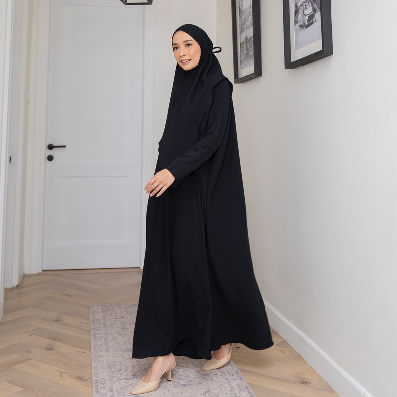 Hafsha Abaya Set Black