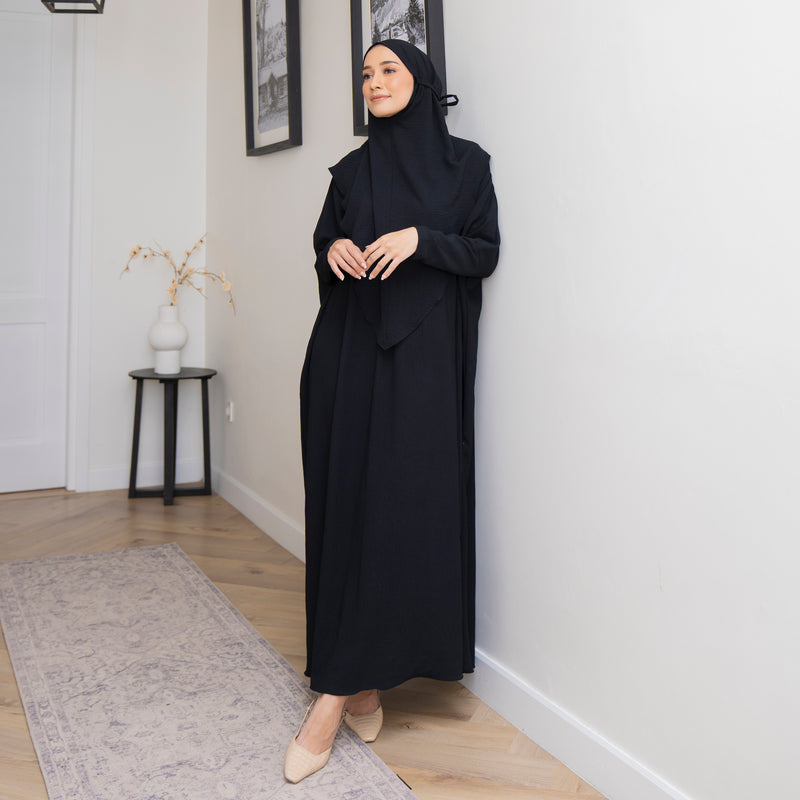 Hafsha Abaya Set Black