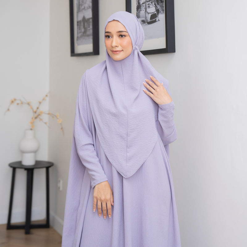 Hafsha Abaya Set Tea Rose