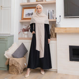 Namira Dress Charcoal Cream Size M