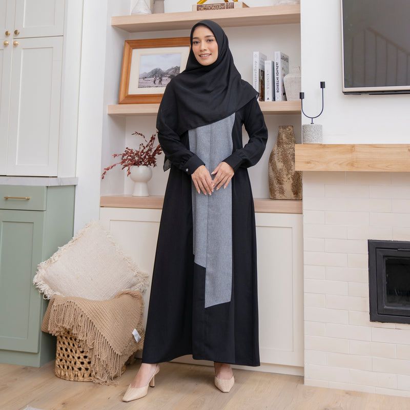 Namira Dress Dark Charcoal Size L