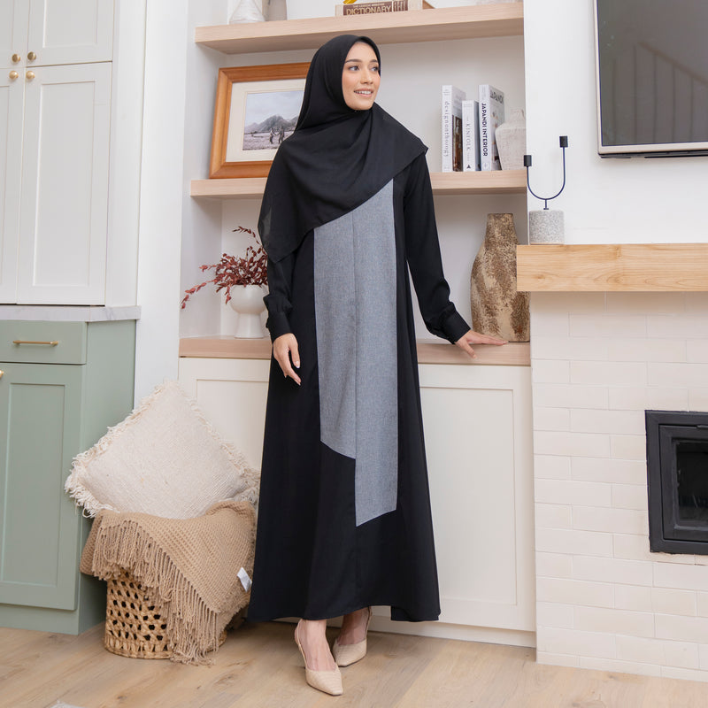 Namira Dress Dark Charcoal Size L