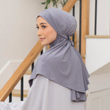 Wafa Instan (French Khimar) Stone Grey