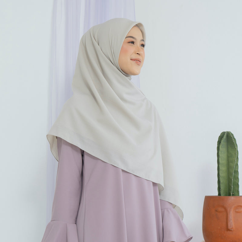 Detaa Square Syari (Hijab Segiempat Syari) Cream Almond