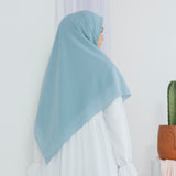 Detaa Square Syari (Hijab Segiempat Syari) Blue Pastel