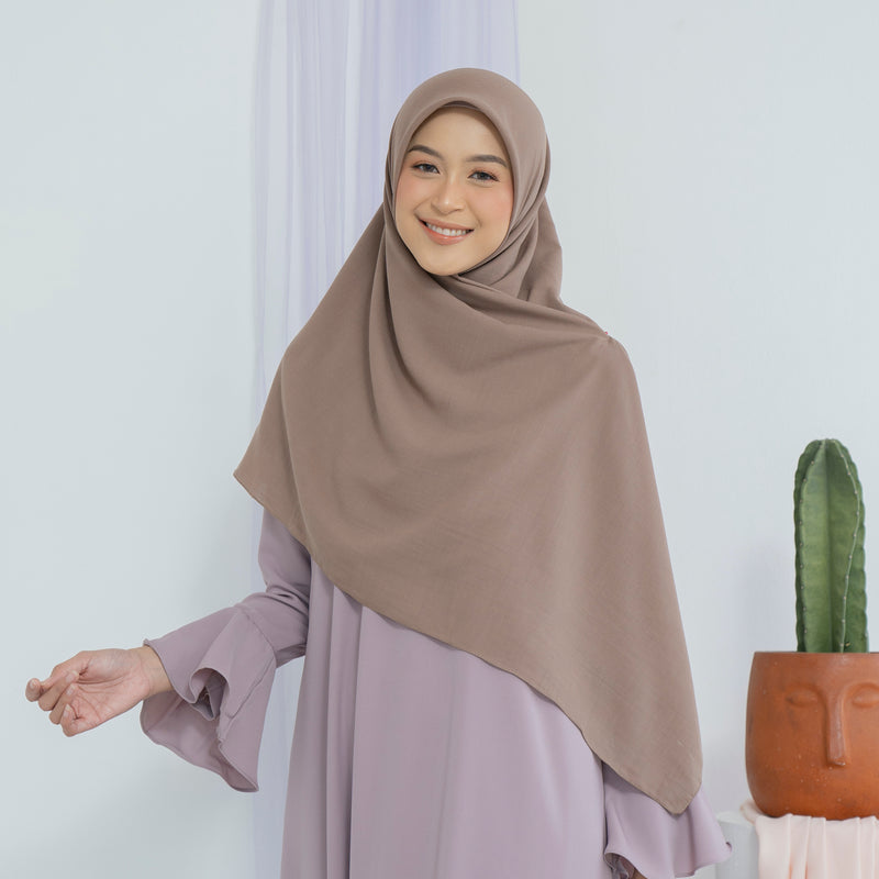 Detaa Square Syari (Hijab Segiempat Syari) Dark Wheat