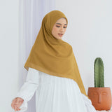 Mima Square Syari (Hijab Segiempat Syari) Dark Gold Mustard