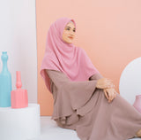 Mima Square Syari (Hijab Segiempat Syari) Soft Dusty Pink