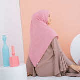 Mima Square Syari (Hijab Segiempat Syari) Soft Dusty Pink