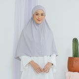 Nuha Instan (Bergo Jersey) Light Grey