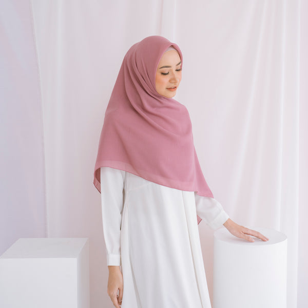 Mima Square Syari (Hijab Segiempat Syari) Purple Pink