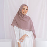 Mima Square Syari (Hijab Segiempat Syari) Soft Dark Grey