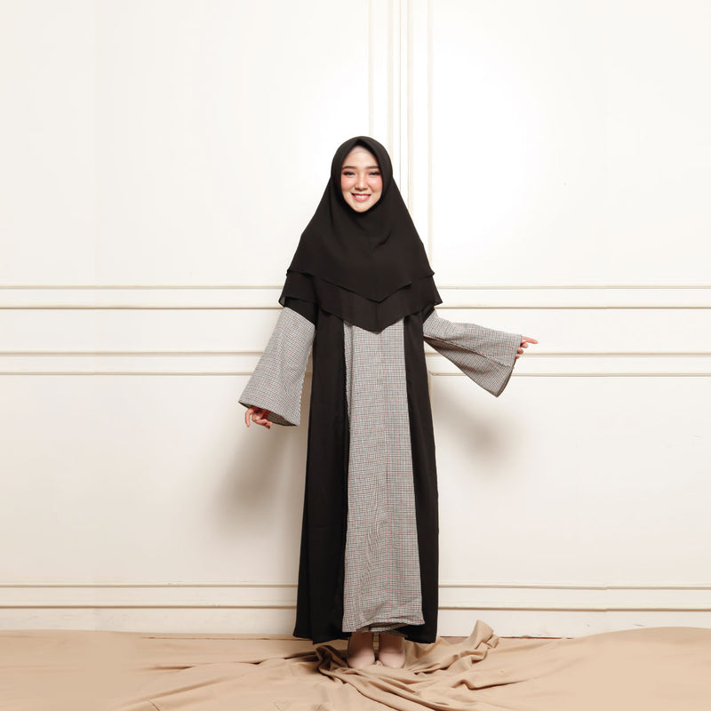 Medi Dress (Gamis Syari Wanita) Black