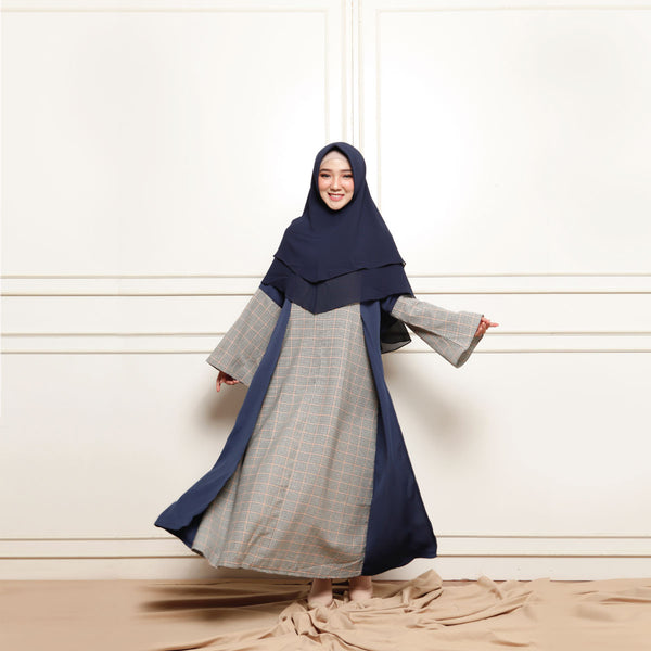 Medi Dress (Gamis Syari Wanita) Navy