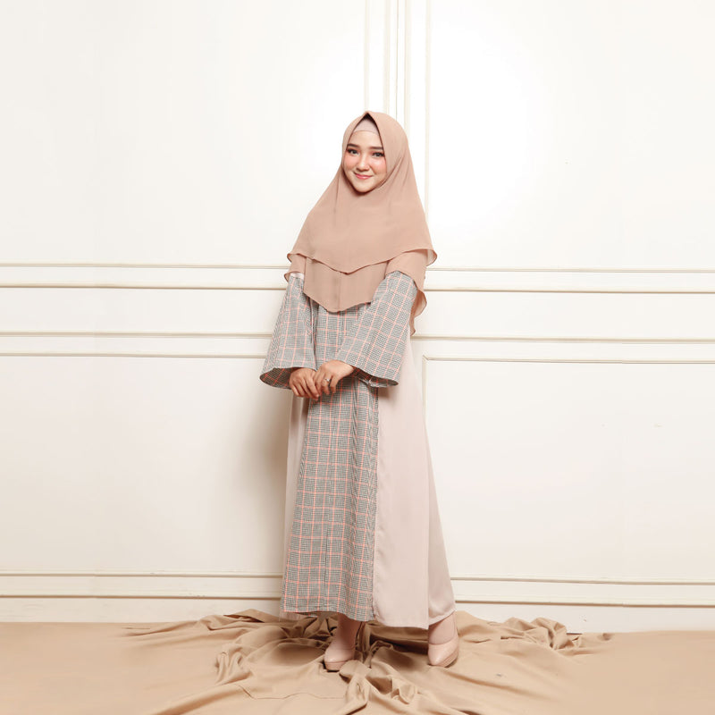 Medi Dress (Gamis Syari Wanita) Nude