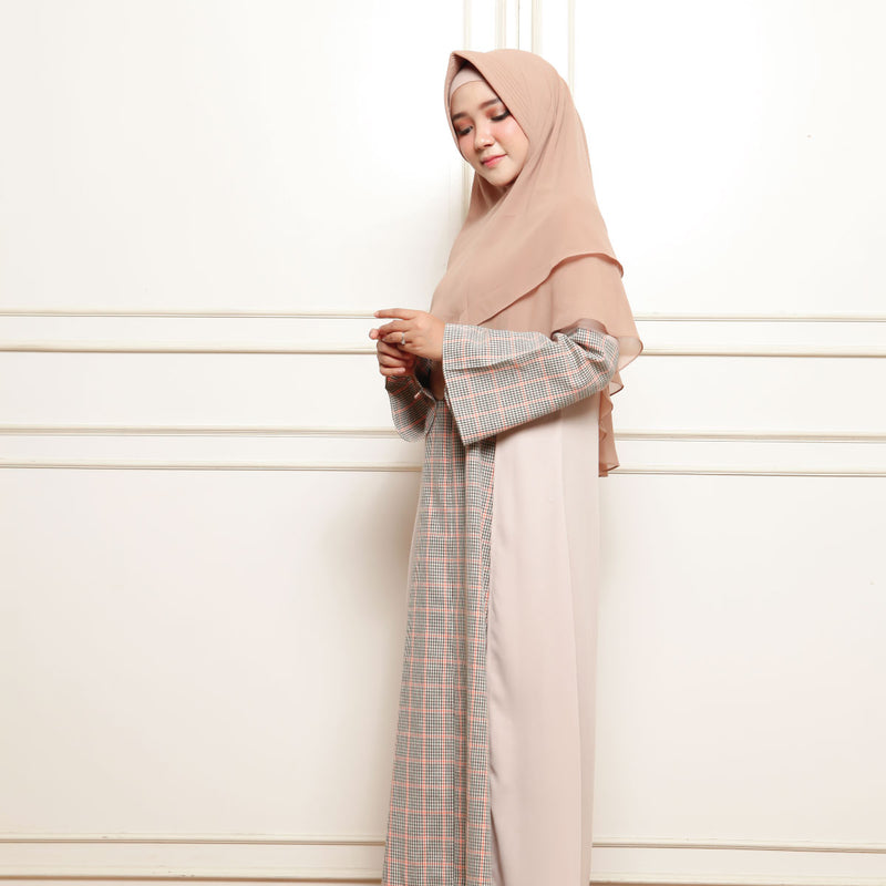 Medi Dress (Gamis Syari Wanita) Nude