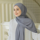 Tana Shawl (Pashmina Kaos Rayon) Stone Grey