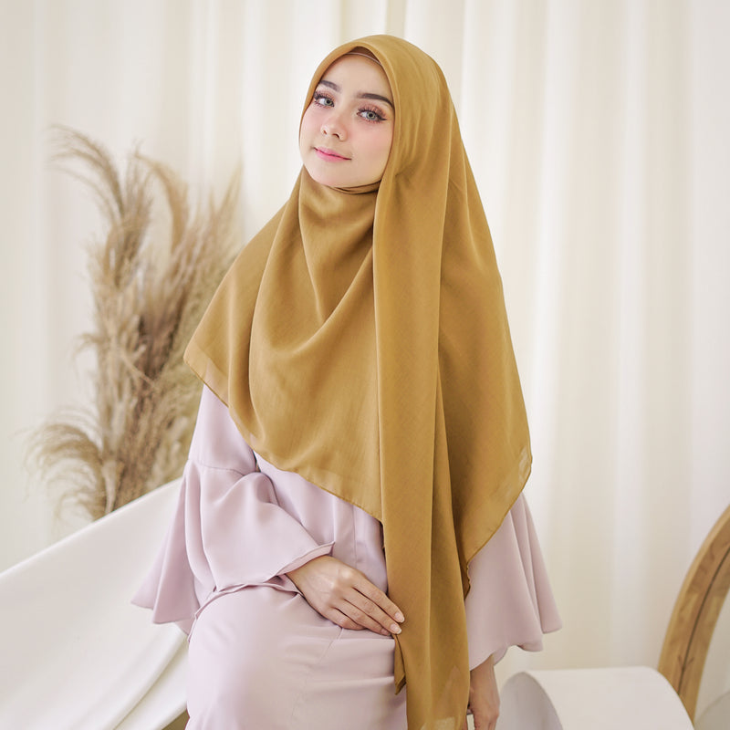 Mima Square Syari (Hijab Segiempat Syari) Mustard