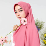 Detaa Square Syari (Hijab Segiempat Syari) Rapture Rose