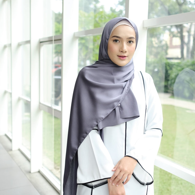 Silky Shawl Dark Grey