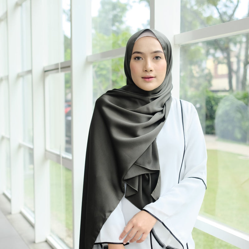 Silky Shawl Soft Army