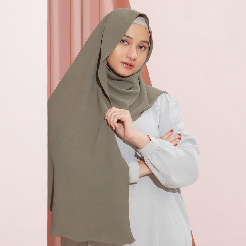 Zeera Shawl in Army (Lozy x Nadzira)