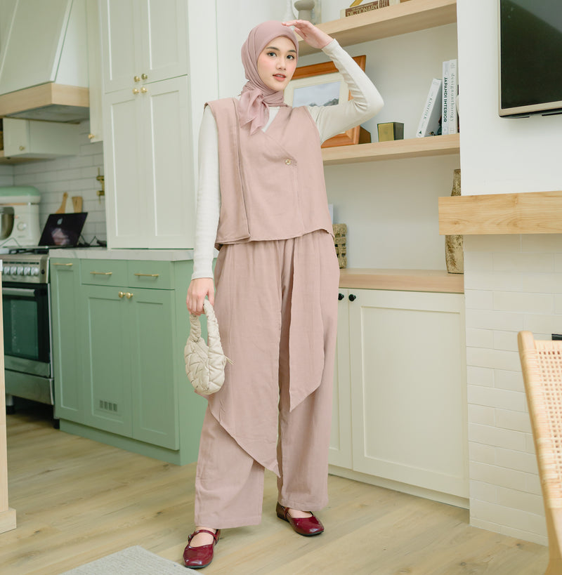 Nami Set (One Set Linen) Brownie