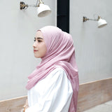 Waffle Shawl Dusty Purple