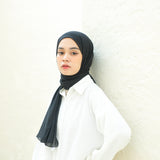 Yure Inner Shawl Black (Pashmina Ceruti Babydoll)