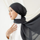 Rayya Silk Lasercut Black (Pashmina Silk)