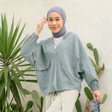 Aluna Shirt Blue Grey