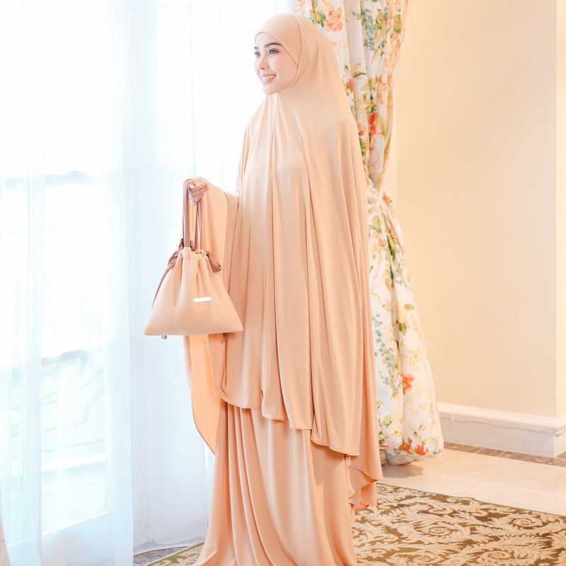 Shameera Prayer Set in Caramel (Lozy x Hamidah)