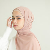 Yure Inner Shawl Dark Nude Pink (Pashmina Ceruti Babydoll)