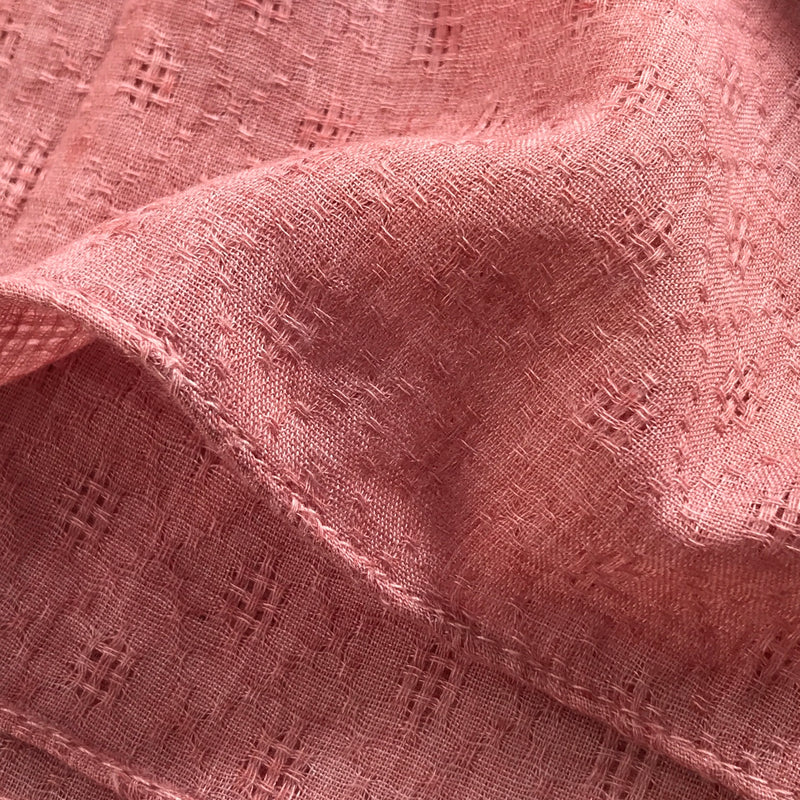 Waffle Shawl Dusty Pink
