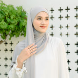 Rayna Instan Shawl (Pashmina Instan Rayon) Grey Griss