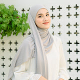 Rayna Instan Shawl (Pashmina Instan Rayon) Grey Griss