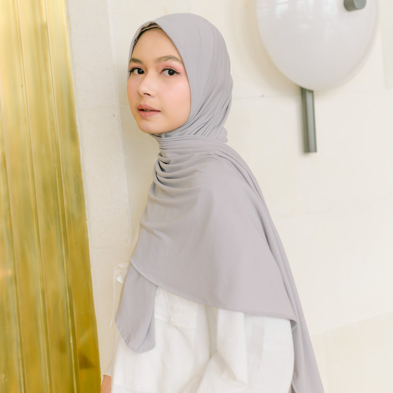 Renee Instant Shawl Grey Griss